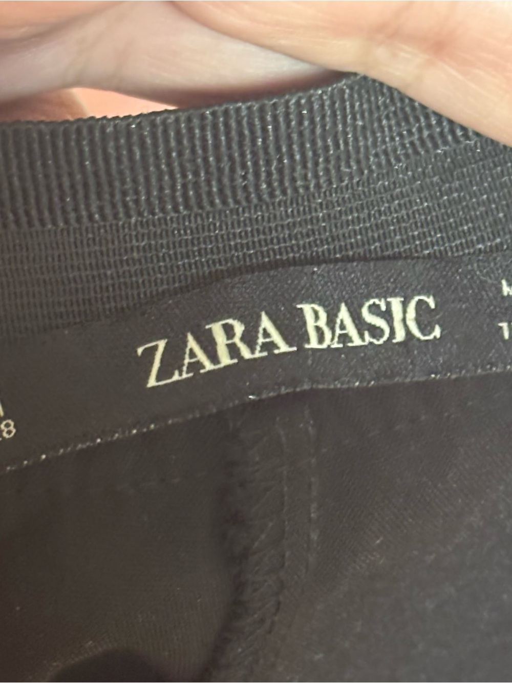Zara Basic Classic Black Straight-Leg Women's Pants - Picture 9 of 11